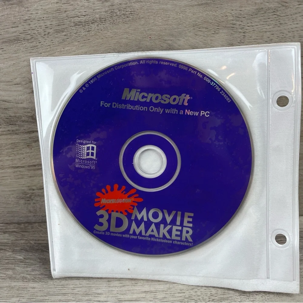 Microsoft Nickelodeon 3D Movie Maker 1.0 PC big box Windows 95 Ren And Stimpy